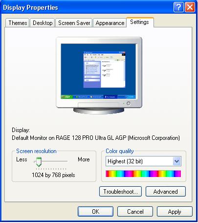 Windows Display Dialog Box